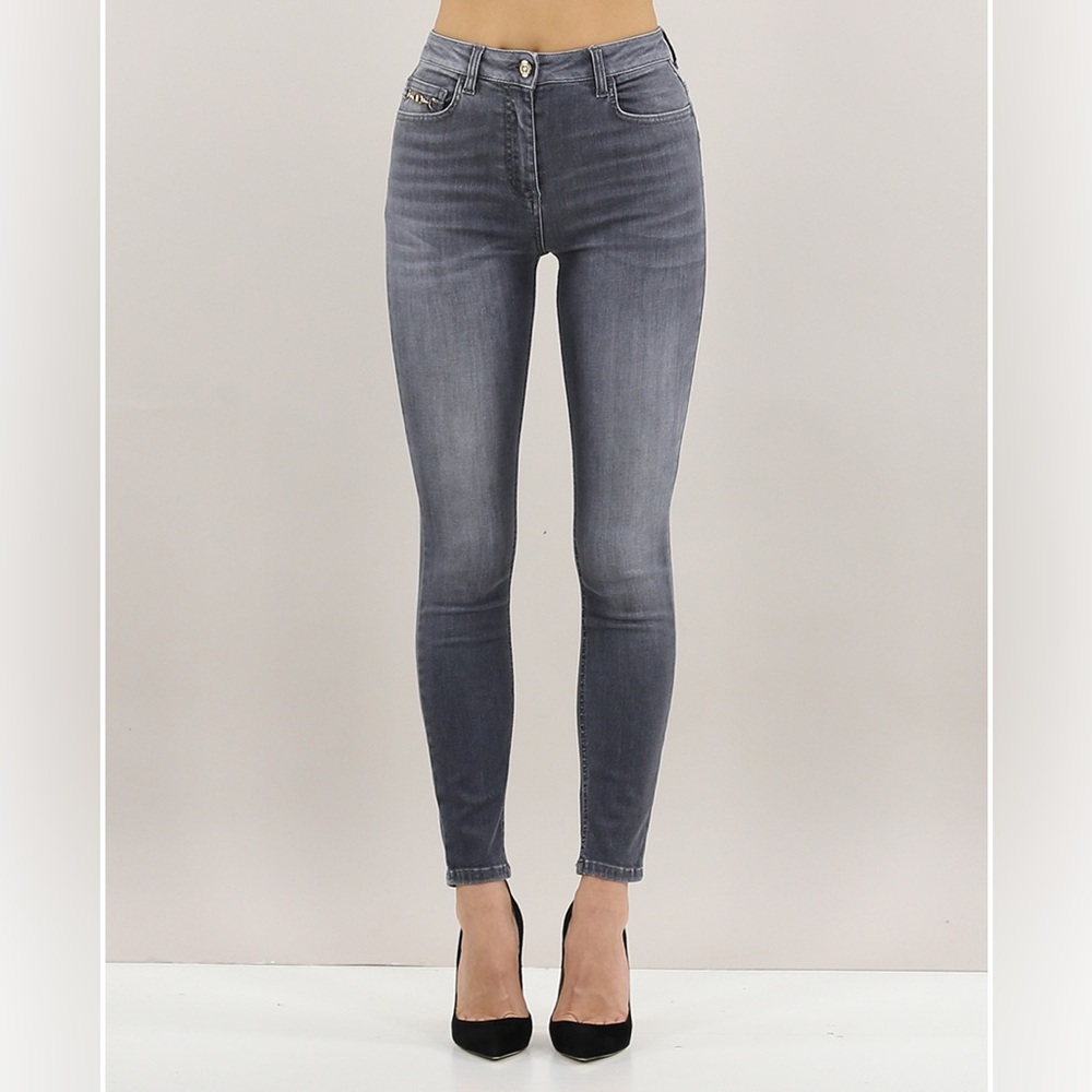 Elisabetta Franchi Women's Gray Skinny Jeans